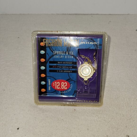 Milan Watch Womens Gold Fashion Analog Quartz New Old Stock Walmart - Picture 2 of 9